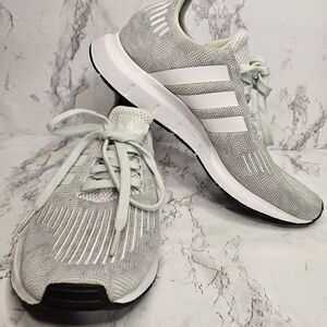 Adidas Women’s Size 9 US | Swift Run Mint And Gray Running Shoes Sneakers